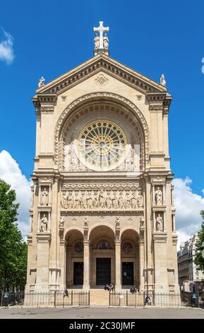 Kirche des Heiligen Augustin in Paris Stockfoto