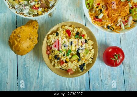 Südwestlicher Pasta-Salat Stockfoto