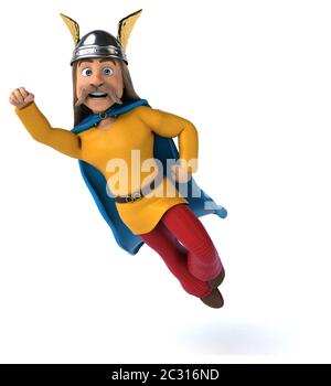 Spaß gaulois - 3D-Darstellung Stockfoto