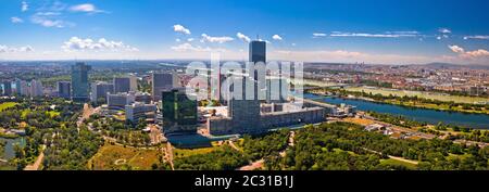 Skyline und Stadtbild von Wien aus Stockfoto