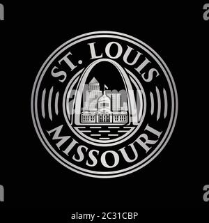 St. Louis Logo. Saint Louis design Vorlage. Vektor- und Illustrationen. Stock Vektor