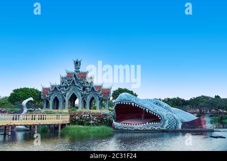 Sumeru Bergpalast in der Antike Siam, Bangkok, Thailand Stockfoto