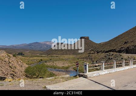 Verlassene Landschaft in der Provinz Neuquen, Argentinien Stockfoto