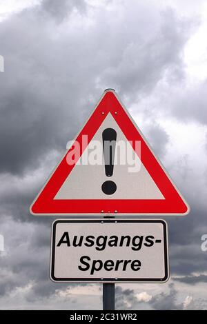 Ausgangs-Sperre Stockfoto