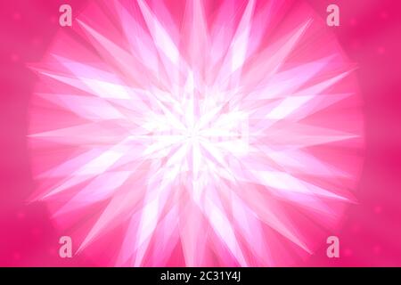 Abstrakte light pink Star mit einer magentafarbenen grundlegende Hintergrund Textur nützlich für Präsentation Kulisse im Beauty business Bereich, Website, Banner, Drucken Stockfoto