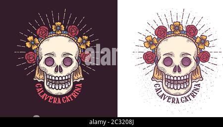 Tag des toten Zuckerschädels Stock Vektor