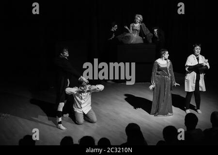 Bühnenwerke, Bühnenhandwerk, Dramen, Live-Theater Stockfoto