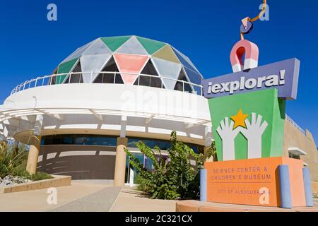 Explora Wissenschaft & Kindermuseum, Albuquerque, New Mexico, USA Stockfoto