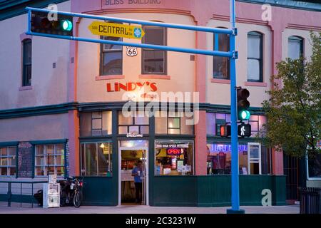 Lindy's Diner an der Central Avenue, Albuquerque, New Mexico, USA Stockfoto