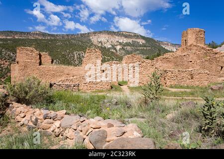 Jemez State Monument, Albuquerque, New Mexico, USA Stockfoto