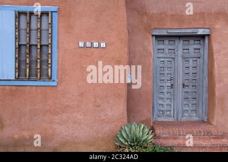 Haus in der Altstadt, Albuquerque, New Mexico, USA Stockfoto