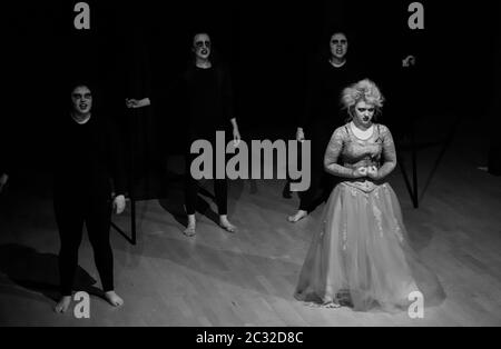 Bühnenwerke, Bühnenhandwerk, Dramen, Live-Theater Stockfoto