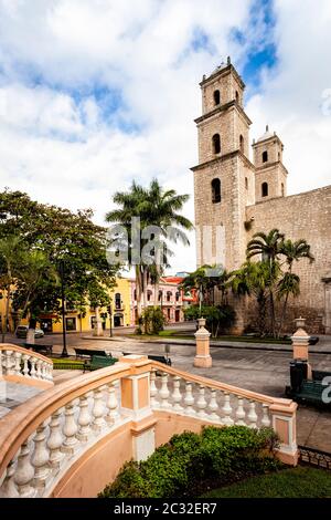 Umstandszentrum und Tempel in der historischen Innenstadt von Merida, Yucatan, Mexiko. Stockfoto