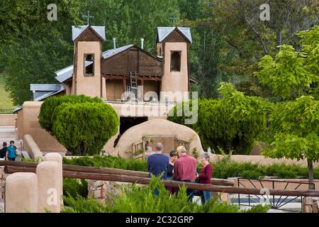 Fliesen Mosaik in Santuario De Chimayo, New Mexico, USA Stockfoto