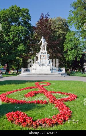 Statue von Wolfgang Amdeus Mozart Stockfoto