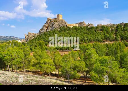 Sax, Castillo de Sax, Schloss in der Provinz von Alicante, Spanien. Stockfoto