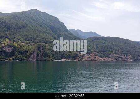 Italienische Gemeinde Campione d'Italia an den Luganer See Stockfoto