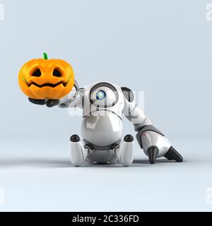 Großer Roboter - 3D-Darstellung Stockfoto