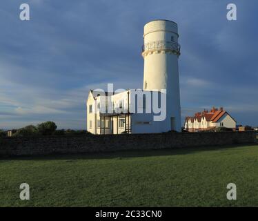 Hunganton Leuchtturm und Hütten, Norfolk, England, Großbritannien 3 Stockfoto