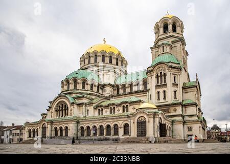 Sofie - 5. März 2020: St. Alexander Newski Kathedrale. Stockfoto