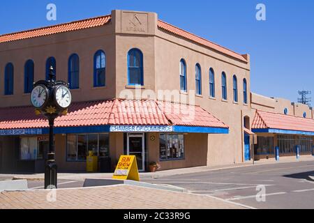 Das Plaza in Socorro, New Mexico, USA Stockfoto