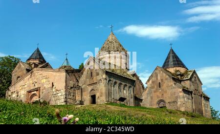 Goshavank Kloster wurde im Jahre 1188 gegründet. Es befindet sich etwa 20 Meilen östlich von Dilijan, Armenien. Stockfoto