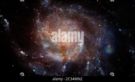 Riesige Spirale Disk von Sternen, Staub und Gas. Elemente dieses Bild von der NASA eingerichtet Stockfoto