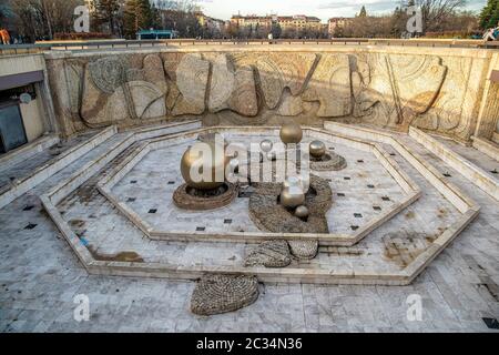 Sofie - 2. März 2020: Straße der Hauptstadt Bulgariens Stockfoto