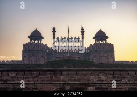 lahori Tor rot Fort neu delhi Stockfoto