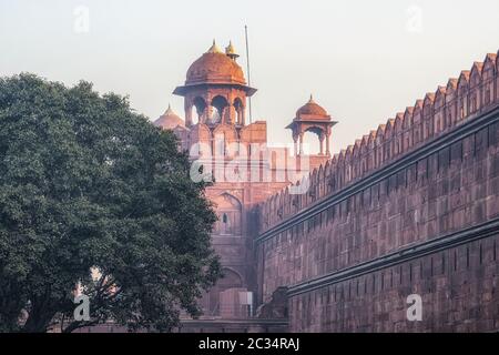 lahori Tor rot Fort neu delhi Stockfoto