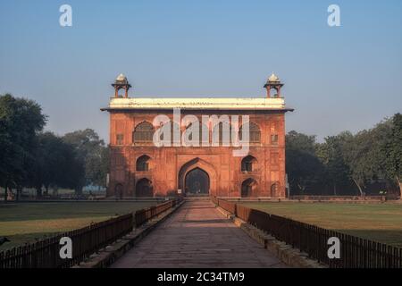 Naubat Khana in roten Fort Stockfoto