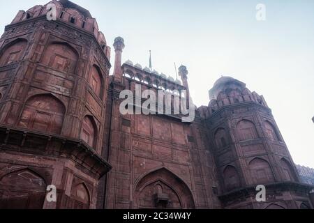 lahori Tor rot Fort neu delhi Stockfoto