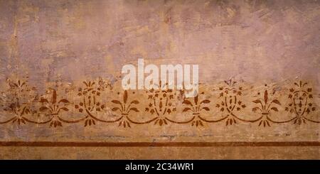 Grunge Blumenkarte mit Platz für Text oder Bild Stockfoto