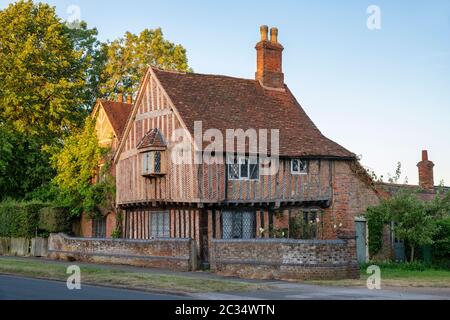 Dove House. Fachwerkhaus in Stewkley, Buckinghamshire, England. Es wird als das älteste Hotel in Stewkley gedacht Stockfoto