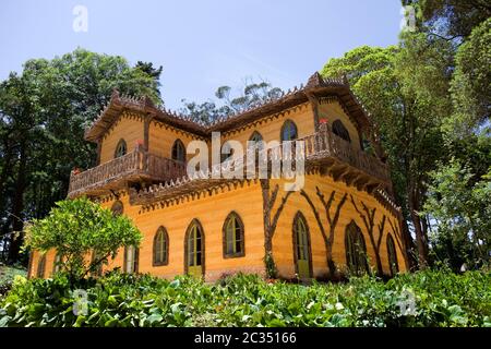 Alten Palast in Sintra in Pena Gärten. Portugal. Stockfoto