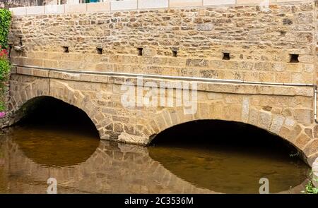 Der Fluss La Marle in Vannes, Bretagne, Frankreich Stockfoto