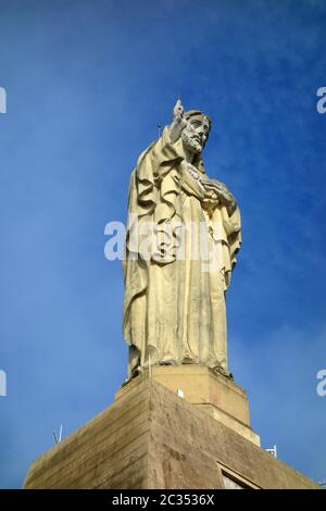 Christusstatue in San Sebastian Stockfoto