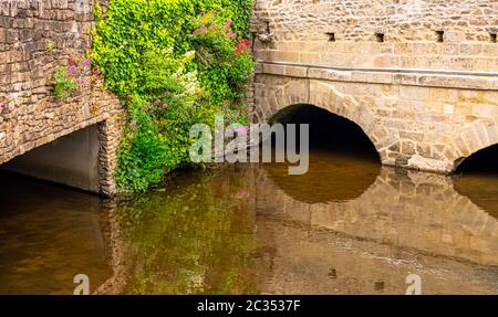 Der Fluss La Marle in Vannes, Bretagne, Frankreich Stockfoto