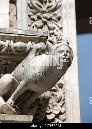 Siena - wunderbar Capella di Piazza Palazzo Pubblico eingerichtet Stockfoto