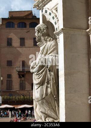 Siena - wunderbar Capella di Piazza Palazzo Publico eingerichtet Stockfoto