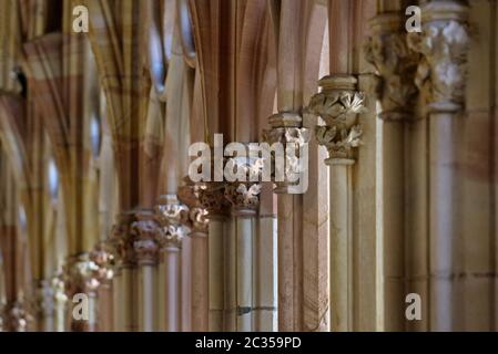 Kreuzgang, Kirche Wissembourg Stockfoto