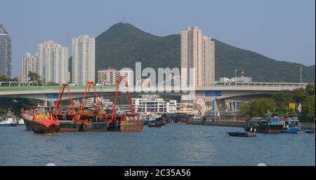 Aberdeen, Hongkong 12. Mai 2019: Hafen in aberdeen Stockfoto