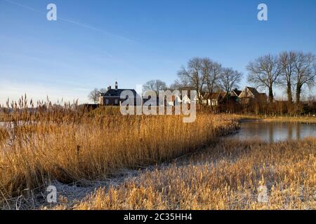 Schokland ist eine ehemalige Insel in der niederländischen Provinz Noordoostpolder und heute UNESCO-Weltkulturerbe Stockfoto