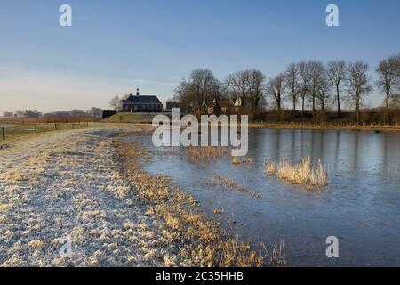 Schokland ist eine ehemalige Insel in der niederländischen Provinz Noordoostpolder und heute UNESCO-Weltkulturerbe Stockfoto