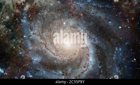 Riesige Spirale Disk von Sternen, Staub und Gas. Elemente dieses Bild von der NASA eingerichtet Stockfoto