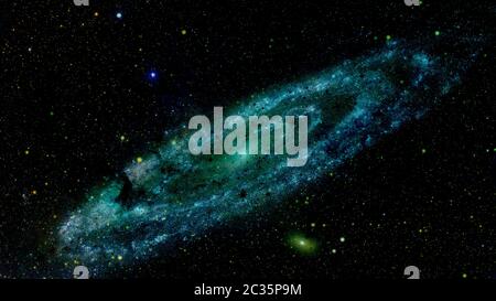 Riesige Spirale Disk von Sternen, Staub und Gas. Elemente dieses Bild von der NASA eingerichtet Stockfoto