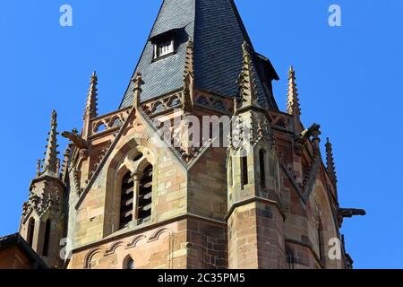 Kirche in Wissembourg Stockfoto