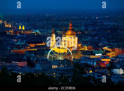 Riesenrad in Budapest Stockfoto
