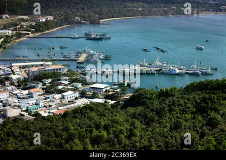 Luftaufnahme der Küste des Resorts von Vietnam, Phu Quoc Stockfoto