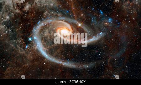 Riesige Spirale Disk von Sternen, Staub und Gas. Elemente dieses Bild von der NASA eingerichtet Stockfoto